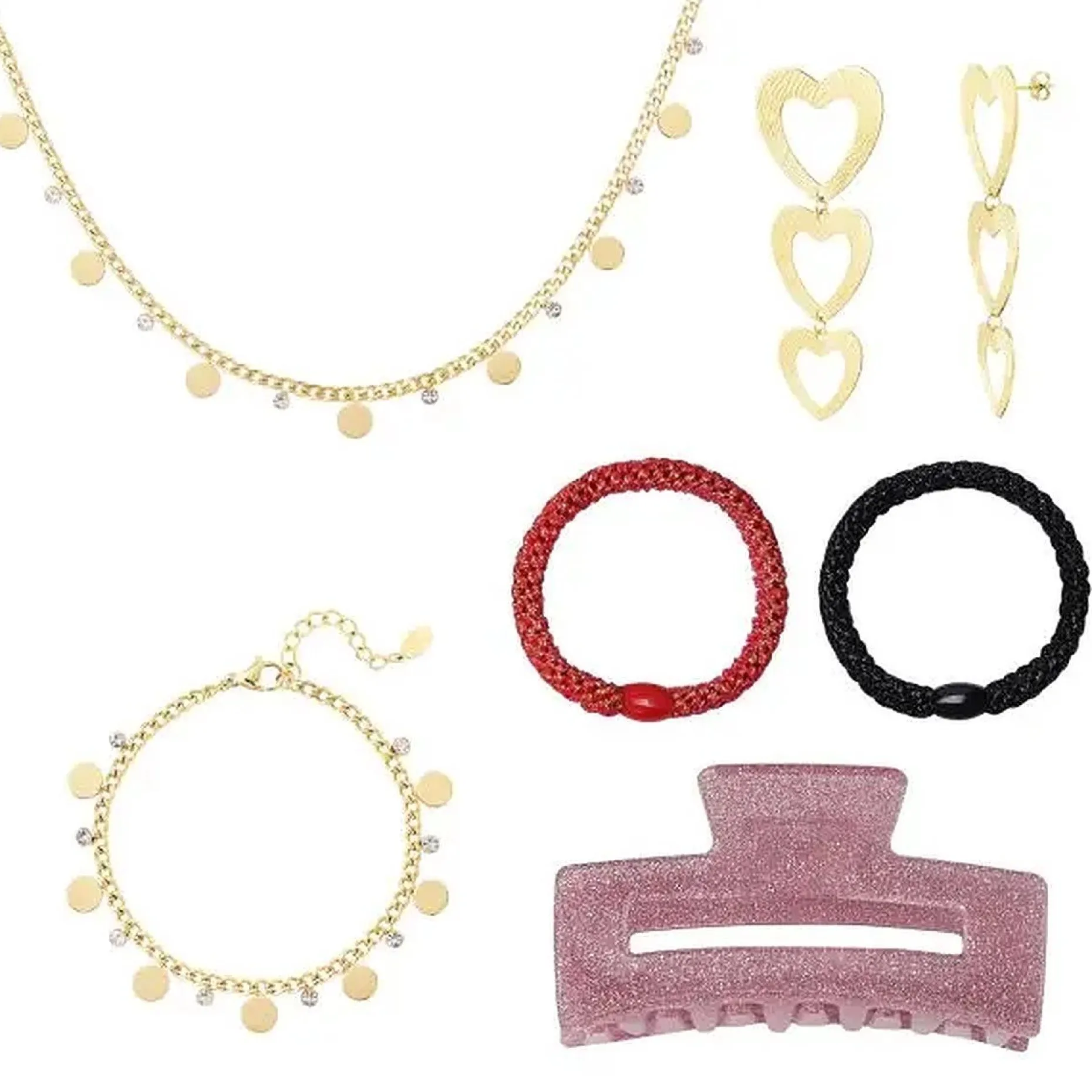 Yehwang Adventskalenders^Adventskalender Goud & Roze - Adventskalender 2022 - Adventskalender 2022 Voor Vrouwen - Adventskalenders - Adventskalender Sieraden - Sieraden - Adventskalender