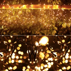 Aigostar Kerstlichtsnoeren^ Led Lichtsnoer - Lichtslinger - Led Lampjes Slinger - 7,5 Watt - 500 Leds - 10M - Warm Wit - Ip44