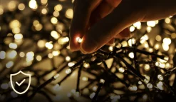 Aigostar Kerstlichtsnoeren^ Led Lichtsnoer - Lichtslinger - Led Lampjes Slinger - 7,5 Watt - 500 Leds - 10M - Warm Wit - Ip44