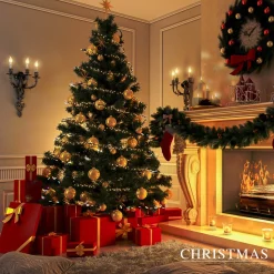 Aigostar Kerstlichtsnoeren^ Led Lichtsnoer - Lichtslinger - Led Lampjes Slinger - 7,5 Watt - 500 Leds - 10M - Warm Wit - Ip44