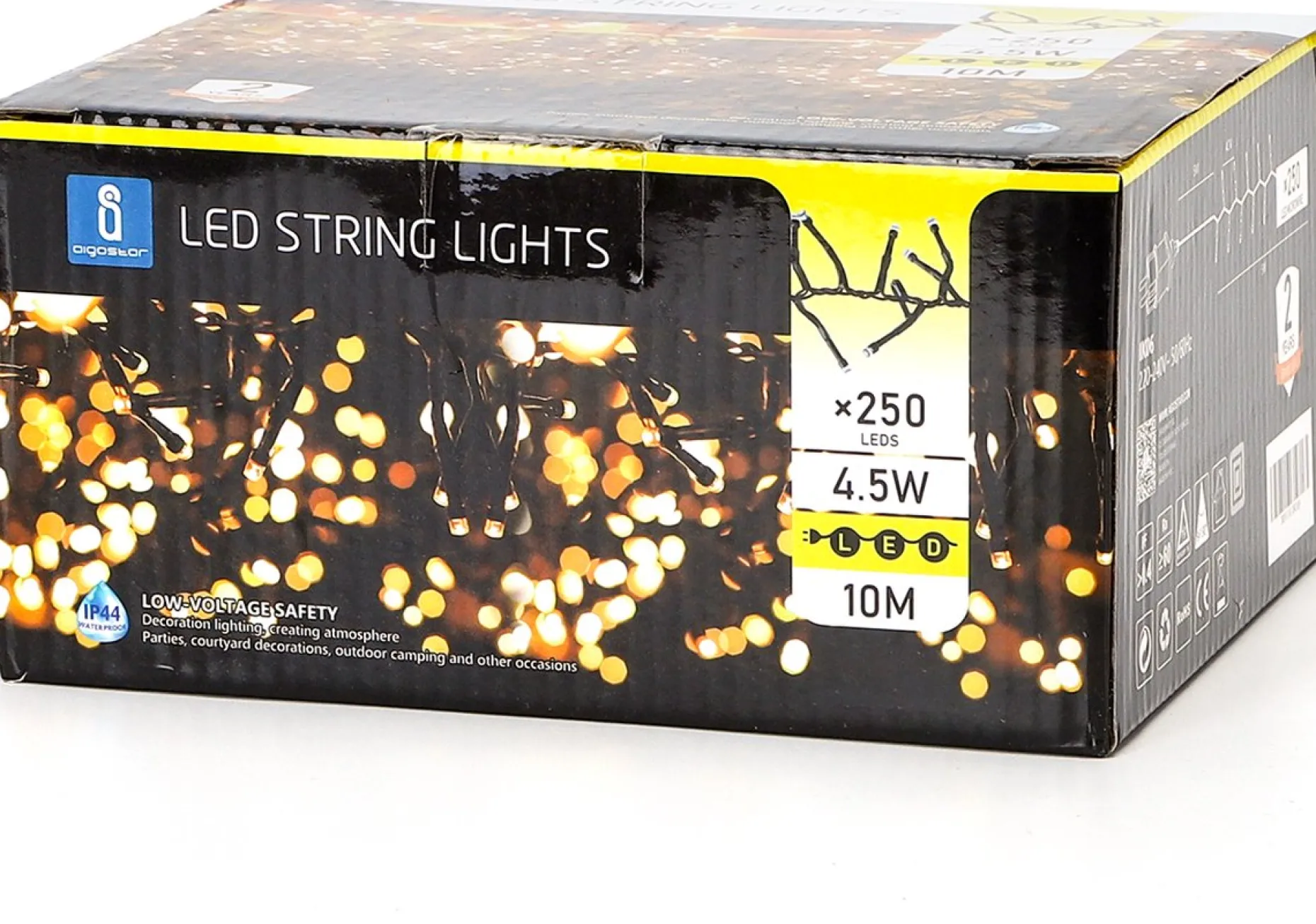 Aigostar Kerstlichtsnoeren^ Led Lichtsnoer - Lichtslinger - Led Lampjes Slinger - 4.5 Watt - 250 Leds - 10M - Ip44