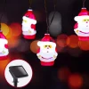 * Kerstlichtsnoeren^Aigostar Lichtsnoer - Zonne-Energie - Kerstman - 10 Led's - 3.8M - Buiten