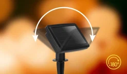 Aigostar Kerstlichtsnoeren^ 10Vrl Tuinverlichting Lichtsnoer - Kerstverlichting Buiten - Zonne Energie - 20 Led - Partyverlichting - 5.8M - Buiten