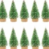 Akyol Decoratieve Kerstbomen^ - Kerstboom 7 Stuk - Mini Kerstboompjes - Kerstversiering - Kerst - Versiering - Boom - Dennenboom - Christmas - Kerstman - Boomversiering