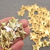 Akyol - Kerstversiering - Kerstster - Gouden Sterren - Goud- Versiering - Sterren - 50 Stuks - Feestdagen - Decoratie - Kerstversiering - Kerst Decoratie - Tafel Decoratie Kerst - Kerst Cheap