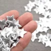 Akyol - Kerstversiering - Kerstster - Zilveren Sterren - Zilver- Versiering - Kerststukje Maken - Kerststuk - Sterren - 50 Stuks - Feestdagen - Decoratie - Kerstversiering - Kerst Decoratie - Tafel Decoratie Kerst - Kerst Flash Sale