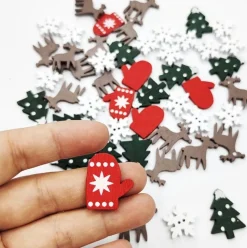 Akyol - Kerstversiering - 50 Stuks - Kerst Accessoires - Kerststukje Maken - Ornament Kerst - Knutselen Kerst - Kerst Versiering - Decoratie Kerst - Kerstdecoratie - Tafel Versiering Kerst- Feestdagen-Rendier- Kerstkrans – Versiering -Oud En Nieuw Best