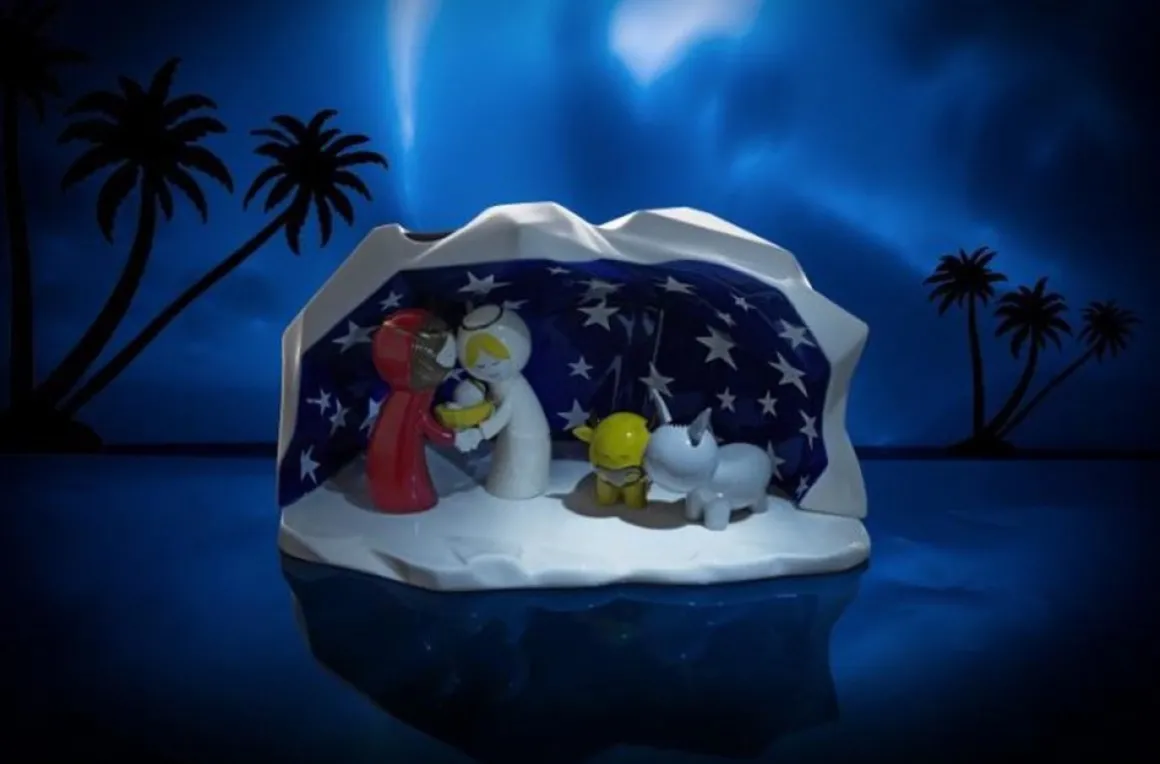 Alessi Kerststal Happy Eternity Baby Shop