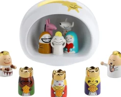 Alessi Presepe Kerststal Compleet - 11-Delig - Porselein New