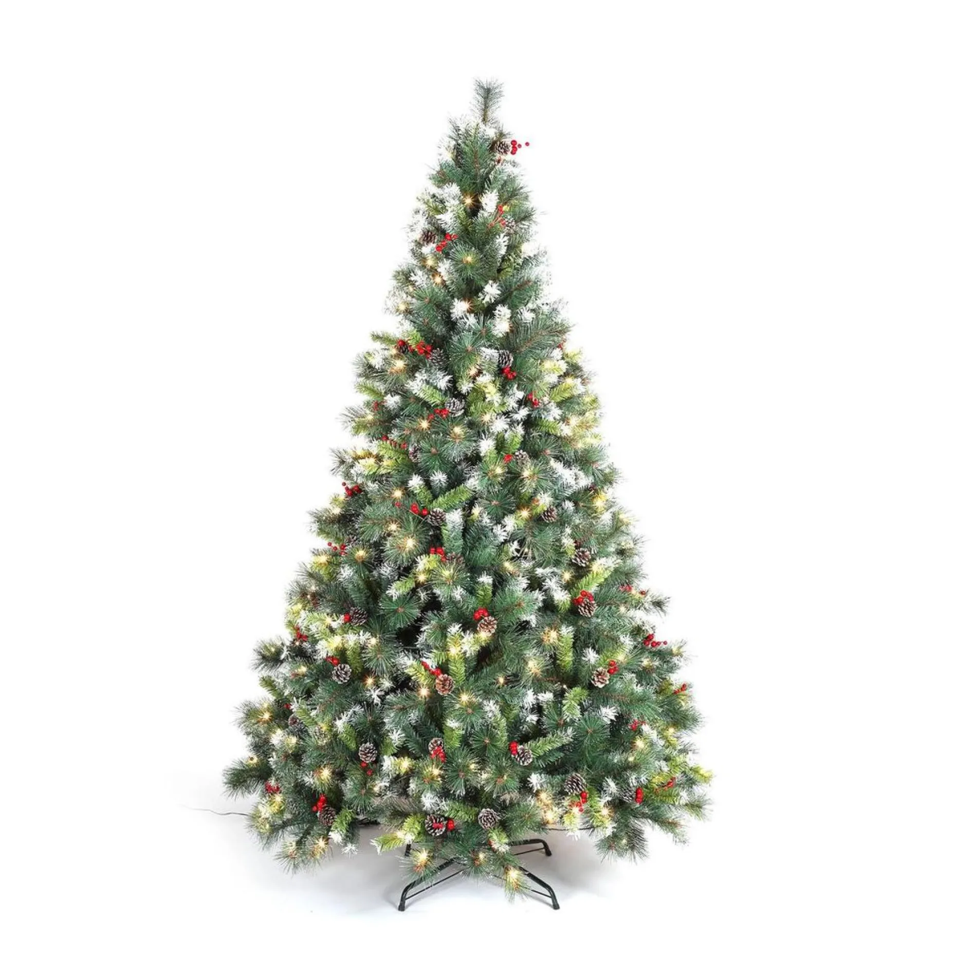 Aliceu0027s Garden Kunstkerstbomen^Alice's Garden Deluxe Kunstkerstboom - 210 Cm - Incl. Verlichting, Decoraties En Voet