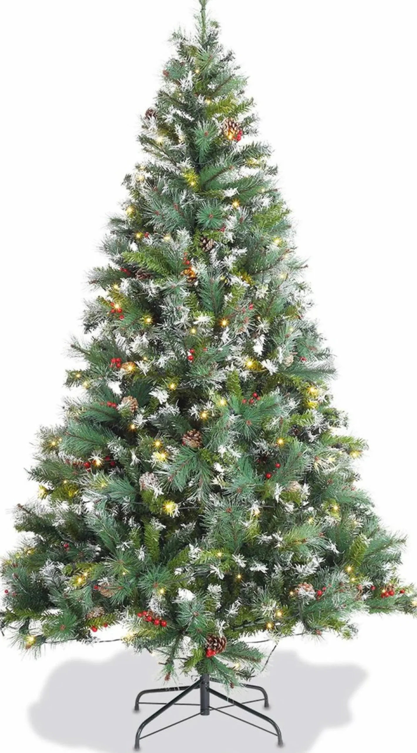 Aliceu0027s Garden Kunstkerstbomen^Alice's Garden Deluxe Kunstkerstboom - 210 Cm - Incl. Verlichting, Decoraties En Voet