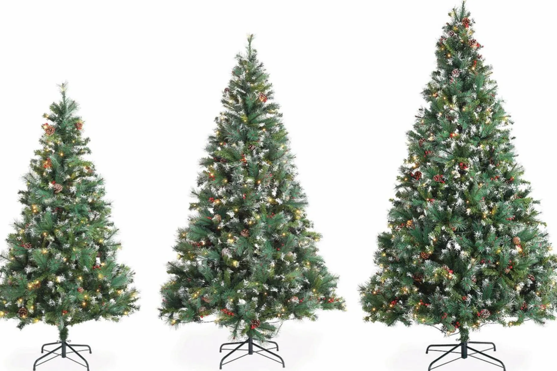 Aliceu0027s Garden Kunstkerstbomen^Alice's Garden Deluxe Kunstkerstboom - 210 Cm - Incl. Verlichting, Decoraties En Voet
