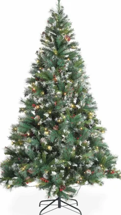 Aliceu0027s Garden Kunstkerstbomen^Alice's Garden Deluxe Kunstkerstboom - 210 Cm - Incl. Verlichting, Decoraties En Voet