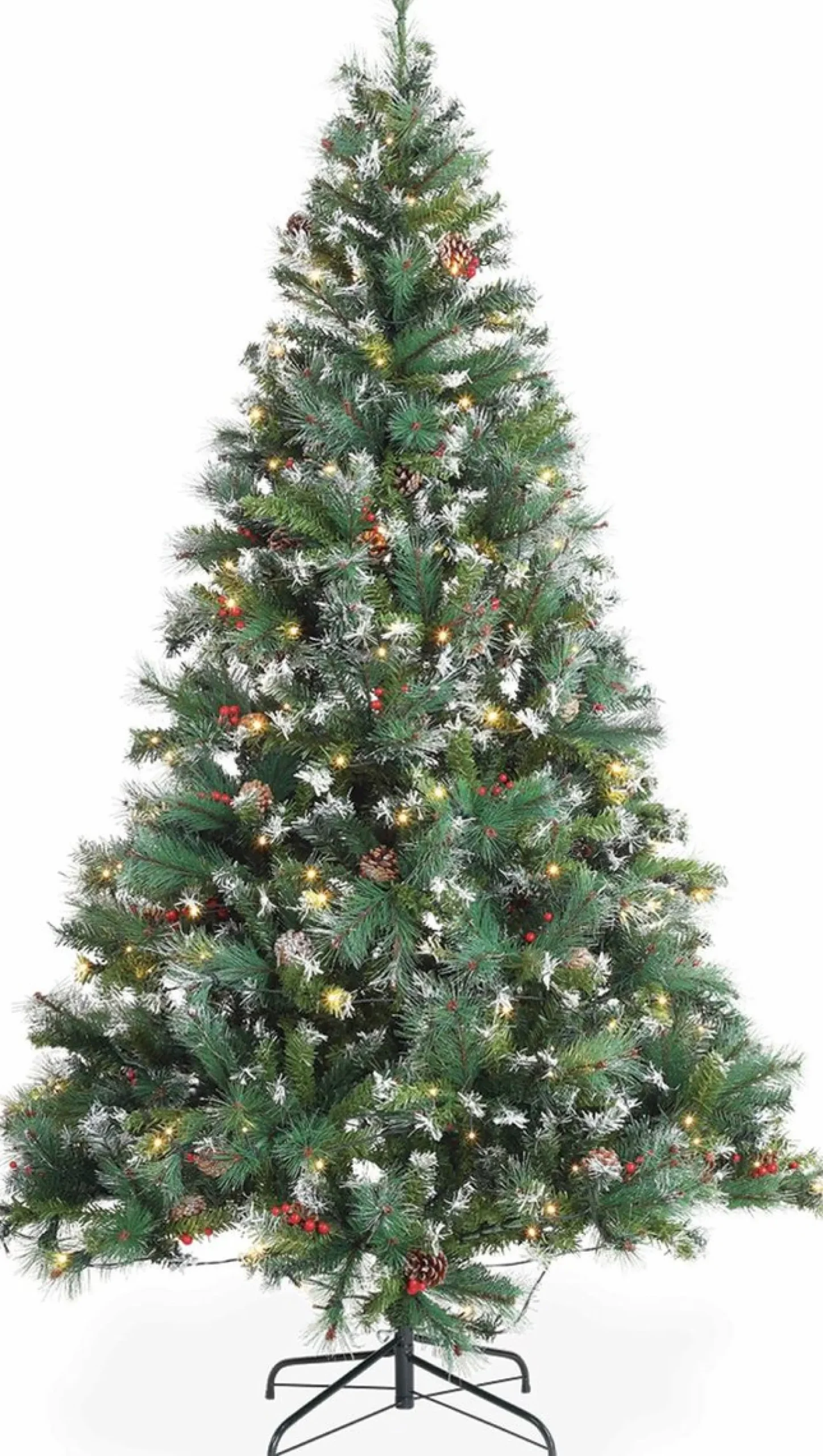 Aliceu0027s Garden Kunstkerstbomen^Alice's Garden Deluxe Kunstkerstboom - 210 Cm - Incl. Verlichting, Decoraties En Voet