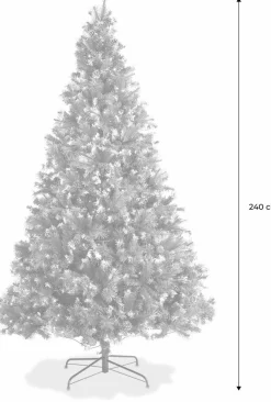 Aliceu0027s Garden Kunstkerstbomen^Alice's Garden - Deluxe Kunstkerstboom Fringant | 240 Cm| Incl. Verlichting, Decoraties En Voet