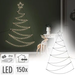 Ambiance Verlichte Kerstfiguren^ Kerstboom Met 150 Led's 150 Cm