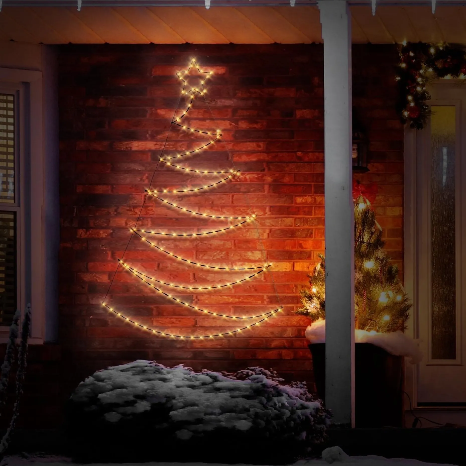 Ambiance Verlichte Kerstfiguren^ Kerstboom Met 150 Led's 150 Cm