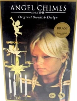 Angel Chimes Verlichte Kerstfiguren^ Kerstmolen - Inclusief 4 Kaarsjes - Kerst Engeltjes - Originele Zweedse