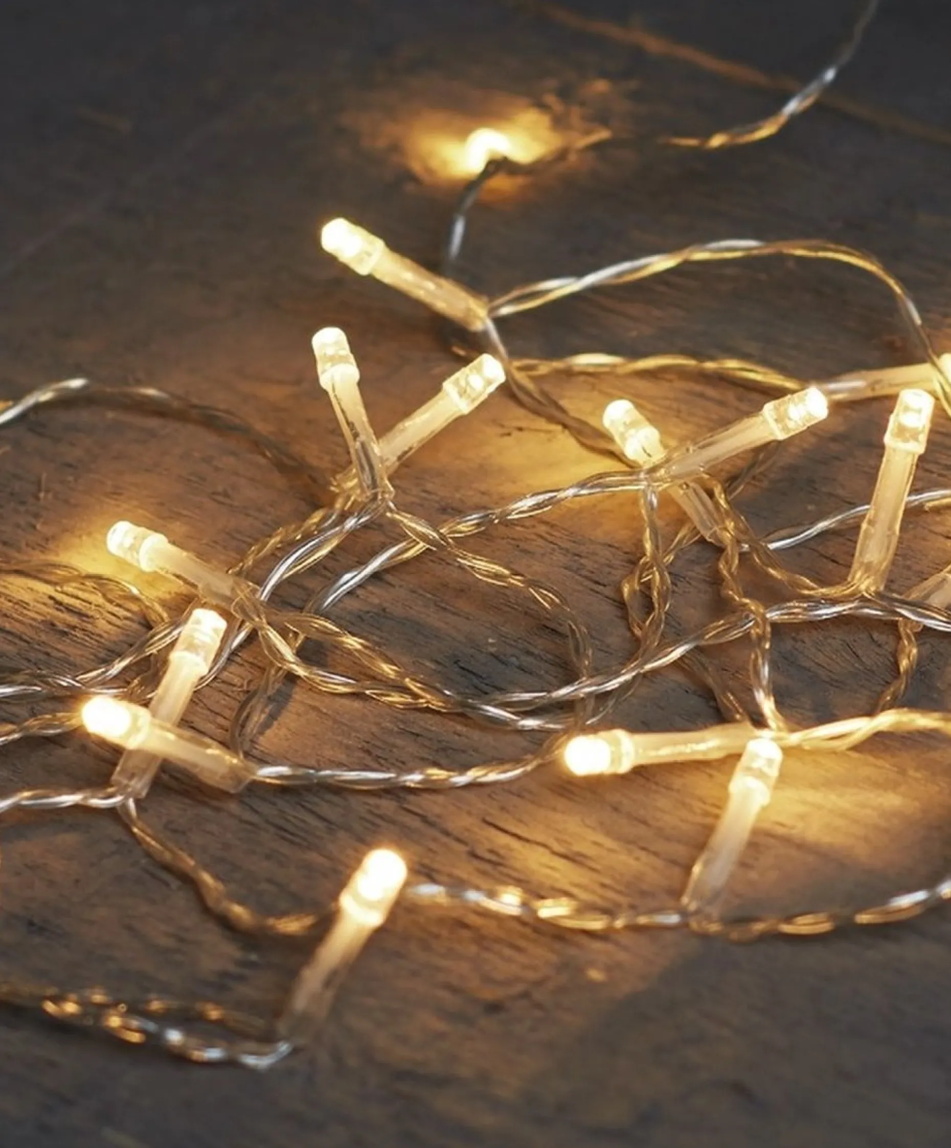 Anna's Collection Kerstlichtsnoeren^ Kerstverlichting - Warm Wit - 10 Led Lampjes - 100 Cm
