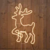 Anna's Collection Verlichte Kerstfiguren^ - Neonverlichting - Hert Staand 88 Cm - Warm Wit - Kerstverlichting