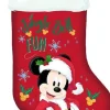 arditex Kerstsok Mickey 42 Cm Polyester Rood New