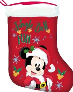 arditex Kerstsok Mickey 42 Cm Polyester Rood New