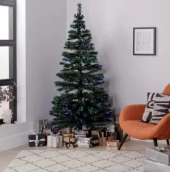 Argos Kunstkerstbomen^ Home Fiber Optic 6Ft Glasvezel Kerstboom - Groen 180Cm