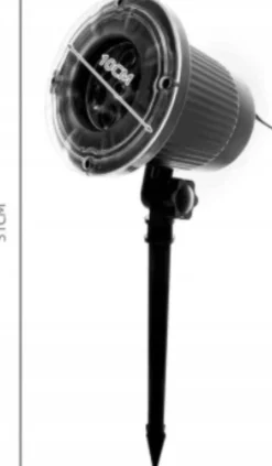 Ariko Kerstlasers^ Led Lichteffect Projector - Sneeuwvlokken - Outdoor Ip44 Ip65 - Metaal - Kantelbaar - In Hoogte Verstelbaar (Bij Installatie) - Netstroom