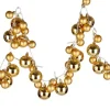 Arte r Kerstslinger - Verlicht - Met Kerstballen - 93 Leds - Goud - Op Batterij Fashion