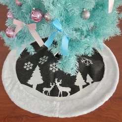 Arvona Kerstboomstandaarden^ Kerstboomkleed - Kerstboom Kleed - Kerstboommat - Mat - Rok - Christmas Tree - Kerstversiering - Kerst - Feestdagen - 120Cm