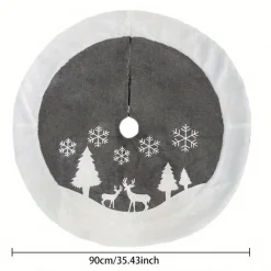 Arvona Kerstboomstandaarden^ Kerstboomkleed - Kerstboom Kleed - Kerstboommat - Mat - Rok - Christmas Tree - Kerstversiering - Kerst - Feestdagen - 90Cm