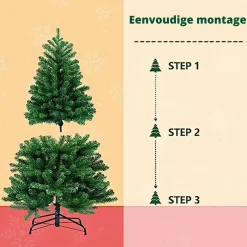 Arvona Kunstkerstbomen^ Kerstboom - Kunstboom - Christmas Tree - Lichtboom - Kerstversiering - Kerst - Verlichting - Feestdagen - 150Cm