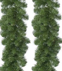 Merkloos Bellatio Decorations Dennenslinger Guirlande - 2 Stuks - 270Cm New