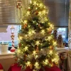 Bera L. Kerstlichtsnoeren^ Kerst - Kerstboom - Kerstverlichting - Kerstversiering -Warm Wit Led Sterretjes Met Afstandsbediening - 10 Meter 50 Lichtjes Sterretjes - Gordijn Lichtslingers Met 8 Modi - Indoor - Bruiloft - Licht Decoratie