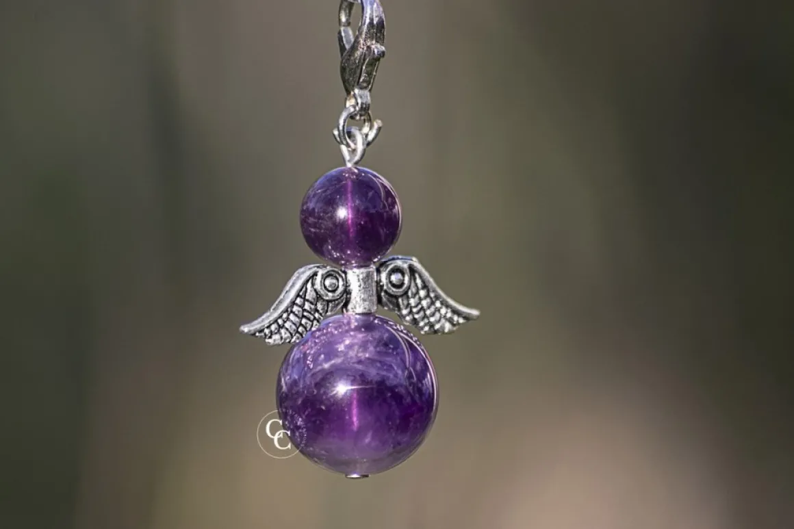 CC Beschermengel Amethist ( Halfedelsteen ) , Chakra Engel , Geluksengel , Silverwing . ( Meerdere Varianten Beschikbaar !!! ) Amethyst, Silverwing Cheap