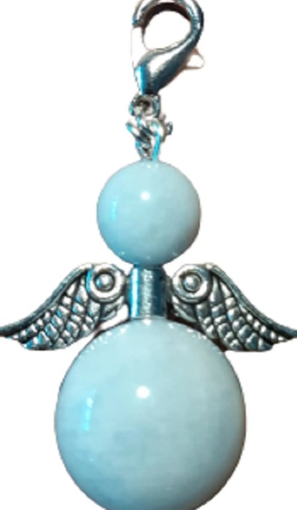 CC Beschermengel Aquamarijn ( Halfedelsteen ) , Chakra Engel , Geluksengel , Silverwing . ( Meerdere Varianten Beschikbaar !!! ) Aquamarijn, Silverwing New