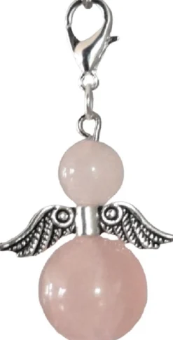 CC Beschermengel Rozenkwarts ( Halfedelsteen ) , Chakra Engel , Geluksengel , Silverwing . ( Meerdere Varianten Beschikbaar !!! ) Rozenkwarts, Silverwing Flash Sale