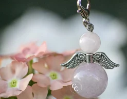 CC Beschermengel Rozenkwarts ( Halfedelsteen ) , Chakra Engel , Geluksengel , Silverwing . ( Meerdere Varianten Beschikbaar !!! ) Rozenkwarts, Silverwing Flash Sale
