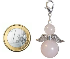 CC Beschermengel Rozenkwarts ( Halfedelsteen ) , Chakra Engel , Geluksengel , Silverwing . ( Meerdere Varianten Beschikbaar !!! ) Rozenkwarts, Silverwing Flash Sale