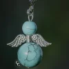 CC Beschermengel Turquoise , ( Turkoois , Halfedelsteen ) , Chakra Engel , Geluksengel , Silverwing . ( Meerdere Varianten Beschikbaar !!! ) Turquoise, Silverwing Shop