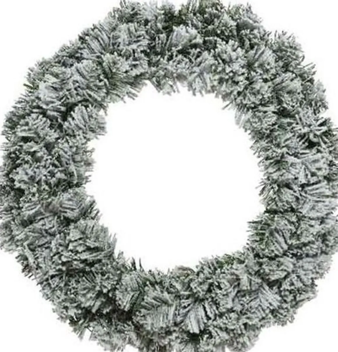 Decoris Besneeuwde Kerstkrans/Dennenkrans/Deurkrans 60 Cm Inclusief Helder Witte Verlichting Shop