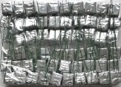 Merkloos Bijstekers – Zilverkleurig Kadootje Op Ijzerdraad-Kerststukje Maken - Bijsteker – 60 Stuks - 2.5 X 2.5 Cm -Kerstdecoratie –Feestversiering- Bij-001 Clearance