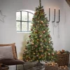 Black Box Kunstkerstbomen^ Finest Kunstkerstboom - 120 Warmwitte Led Lampjes - H155 X O86 - Groen - Groen