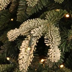 Black Box Kunstkerstbomen^ Frosted Stelton Kerstboom - Groen Incl. Led Lampjes 155 Cm