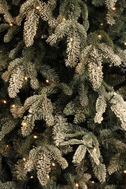 Black Box Kunstkerstbomen^ Frosted Stelton Kerstboom - Groen Incl. Led Lampjes 155 Cm