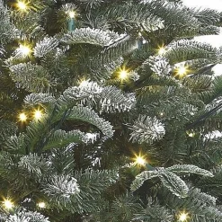 Black Box Kunstkerstbomen^ Frosted Stelton Kerstboom - Groen Incl. Led Lampjes 155 Cm