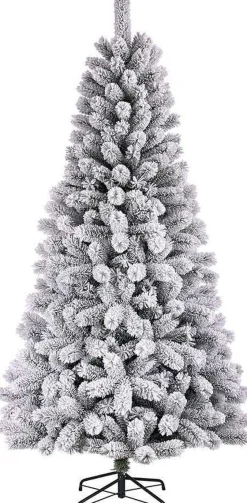 Black Box Kunstkerstbomen^ Kunstkerstboom Medford Maat In Cm: 185 X 99 Besneeuwd Groen - Besneeuwd Groen