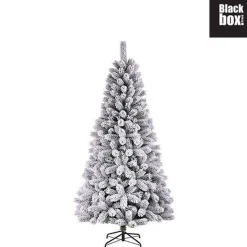 Black Box Kunstkerstbomen^ Kunstkerstboom Medford Maat In Cm: 185 X 99 Besneeuwd Groen - Besneeuwd Groen