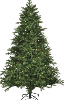 Black Box Kunstkerstbomen^ Trees Brampton Kunstkerstboom Met Led Verlichting - H185 X O127 Cm - Groen