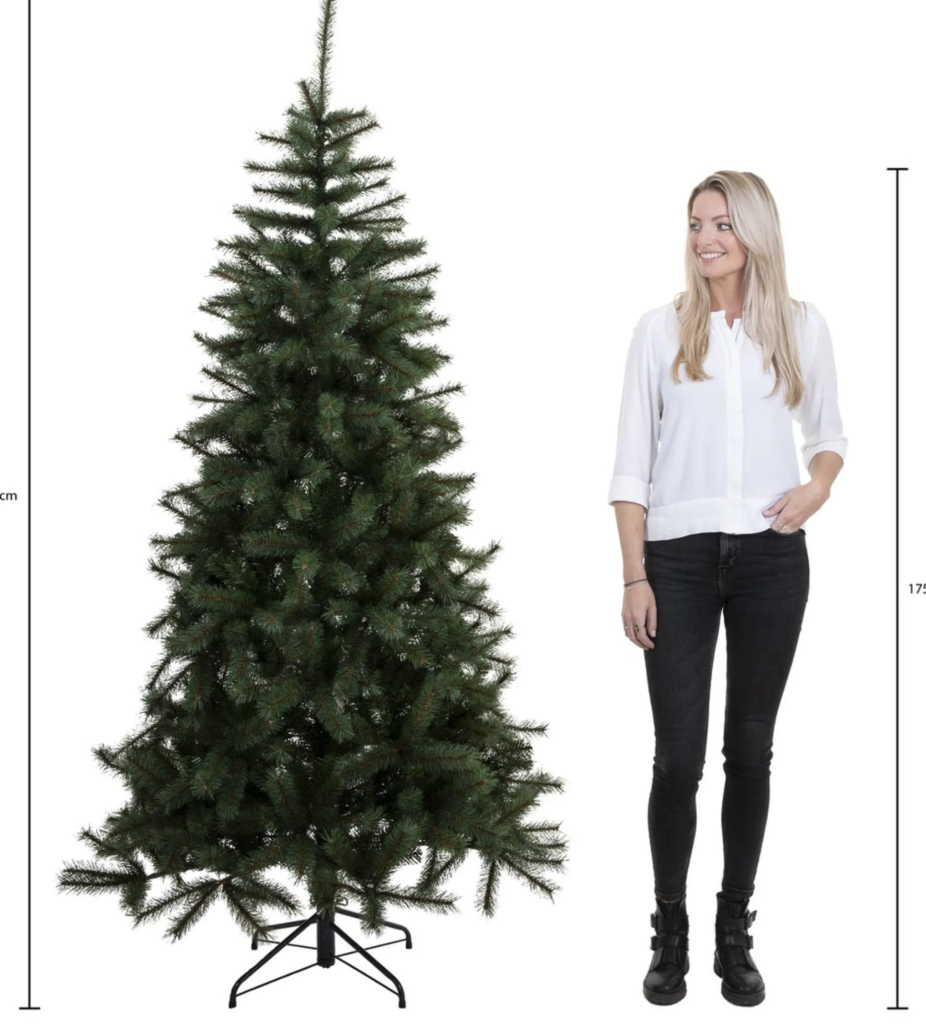 Black Box Kunstkerstbomen^ Trees Brampton Kunstkerstboom - H215 Cm - Groen